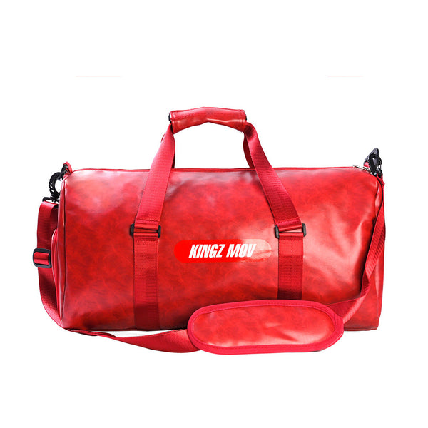 Men Women Medium Duffel Bag Sports Bag Gym Bag with a Shoe Compartment Red