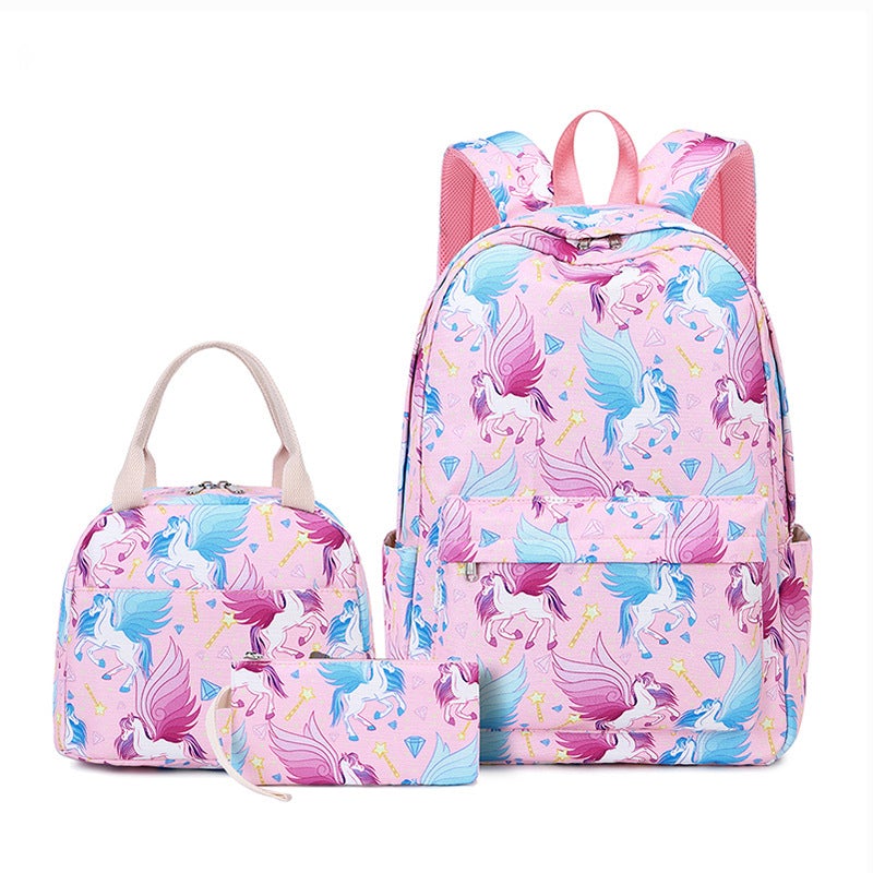 unicorn school bag set