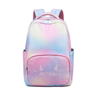 Anti-theft Rainbow Cat Backpack