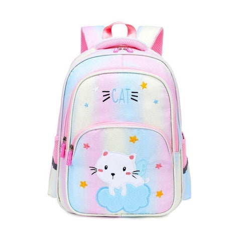 kids backpack rainbow cat