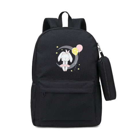 moon rabbit backpack bunny school bag