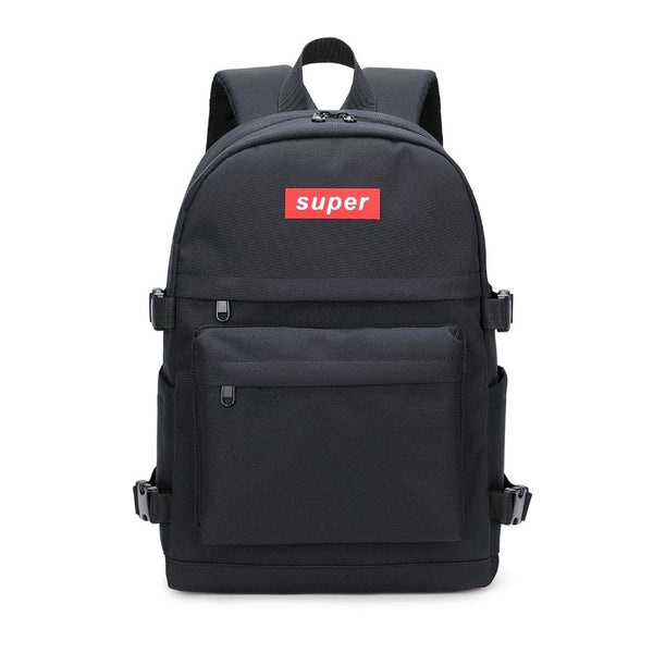 black cool backpack high school bag